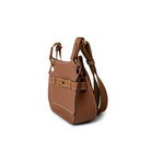 Hermes Handbag Hermes Jypsiere Mini Gold Evercolor / Wooly Strap Gold Plated B Stamp - Redeluxe