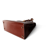 Hermes Handbag Hermes Kelly 28 Box Calfskin Rouge H Goldplated T Stamp - Redeluxe