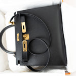 Hermes Handbag Hermes Kelly 28 Veau Epsom Leather Black with Gold Plated Hardware 2019 D - Redeluxe