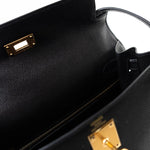 Hermes Handbag Hermes Kelly 28 Veau Epsom Leather Black with Gold Plated Hardware 2019 D - Redeluxe