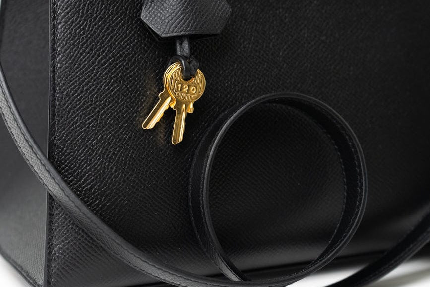 Hermes Handbag Hermes Kelly 28 Veau Epsom Leather Black with Gold Plated Hardware 2019 D - Redeluxe