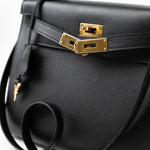 Hermes Handbag Hermes Kelly 28 Veau Epsom Leather Black with Gold Plated Hardware 2019 D - Redeluxe