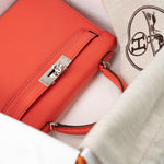 Hermes Handbag Hermes Kelly Mini II Rose Texas Veau Epsom Leather Palladium plated 2021 Z - Redeluxe