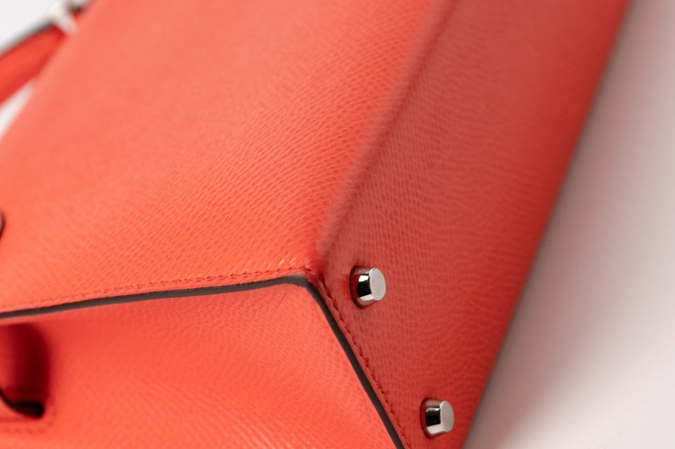 Hermes Handbag Hermes Kelly Mini II Rose Texas Veau Epsom Leather Palladium plated 2021 Z - Redeluxe