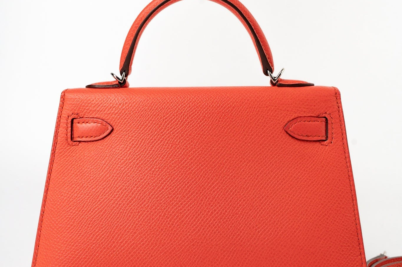 Hermes Handbag Hermes Kelly Mini II Rose Texas Veau Epsom Leather Palladium plated 2021 Z - Redeluxe