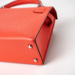 Hermes Handbag Hermes Kelly Mini II Rose Texas Veau Epsom Leather Palladium plated 2021 Z - Redeluxe