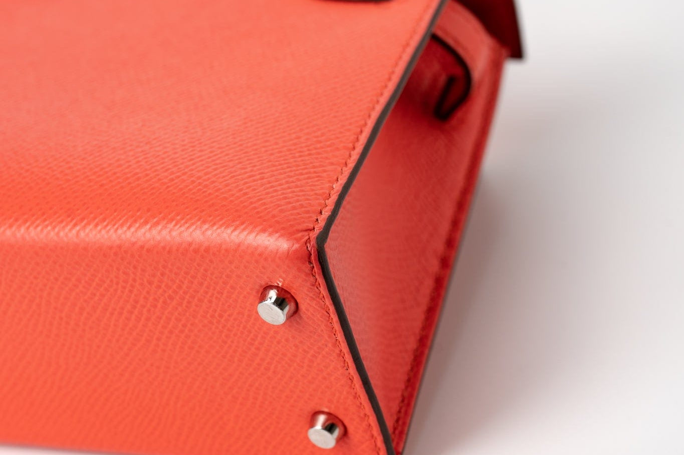 Hermes Handbag Hermes Kelly Mini II Rose Texas Veau Epsom Leather Palladium plated 2021 Z - Redeluxe