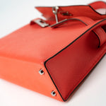 Hermes Handbag Hermes Kelly Mini II Rose Texas Veau Epsom Leather Palladium plated 2021 Z - Redeluxe