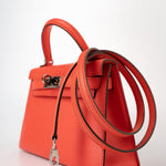 Hermes Handbag Hermes Kelly Mini II Rose Texas Veau Epsom Leather Palladium plated 2021 Z - Redeluxe