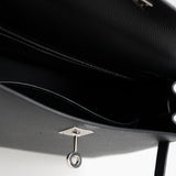 Hermes Handbag Hermes Kelly Sellier 25 Bleu Indigo Veau Epsom Leather Palladium Plated 2020 Y - Redeluxe
