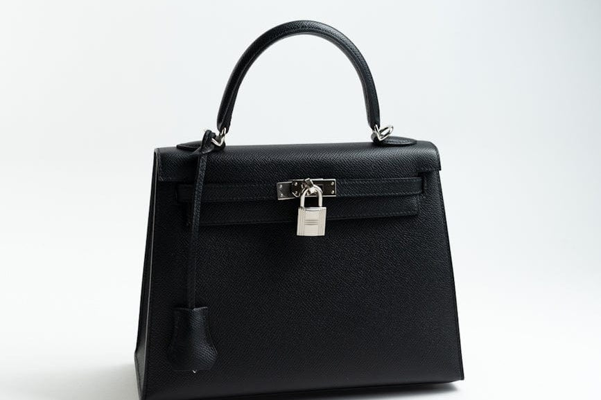 Hermes Handbag Hermes Kelly Sellier 25 Bleu Indigo Veau Epsom Leather Palladium Plated 2020 Y - Redeluxe