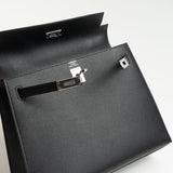 Hermes Handbag Hermes Kelly Sellier 25 Bleu Indigo Veau Epsom Leather Palladium Plated 2020 Y - Redeluxe