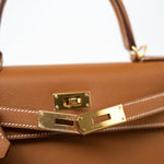 Hermes Handbag Hermes Kelly Sellier 28 Veau Epsom Leather Gold with Gold Plated Hardware 2022 Z - Redeluxe