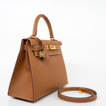 Hermes Handbag Hermes Kelly Sellier 28 Veau Epsom Leather Gold with Gold Plated Hardware 2022 Z - Redeluxe