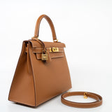 Hermes Handbag Hermes Kelly Sellier 28 Veau Epsom Leather Gold with Gold Plated Hardware 2022 Z - Redeluxe