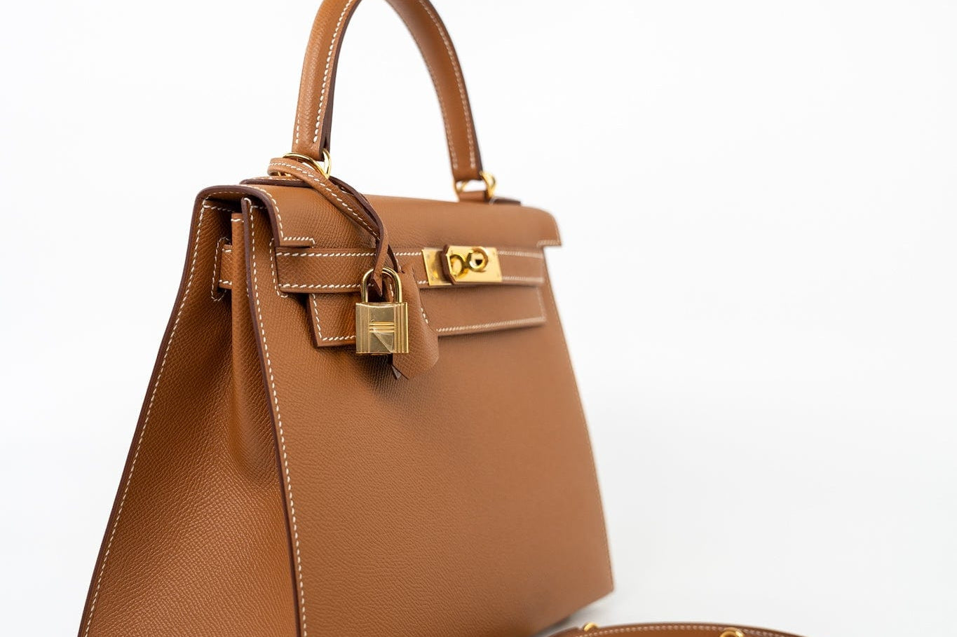 Hermes Handbag Hermes Kelly Sellier 28 Veau Epsom Leather Gold with Gold Plated Hardware 2022 Z - Redeluxe