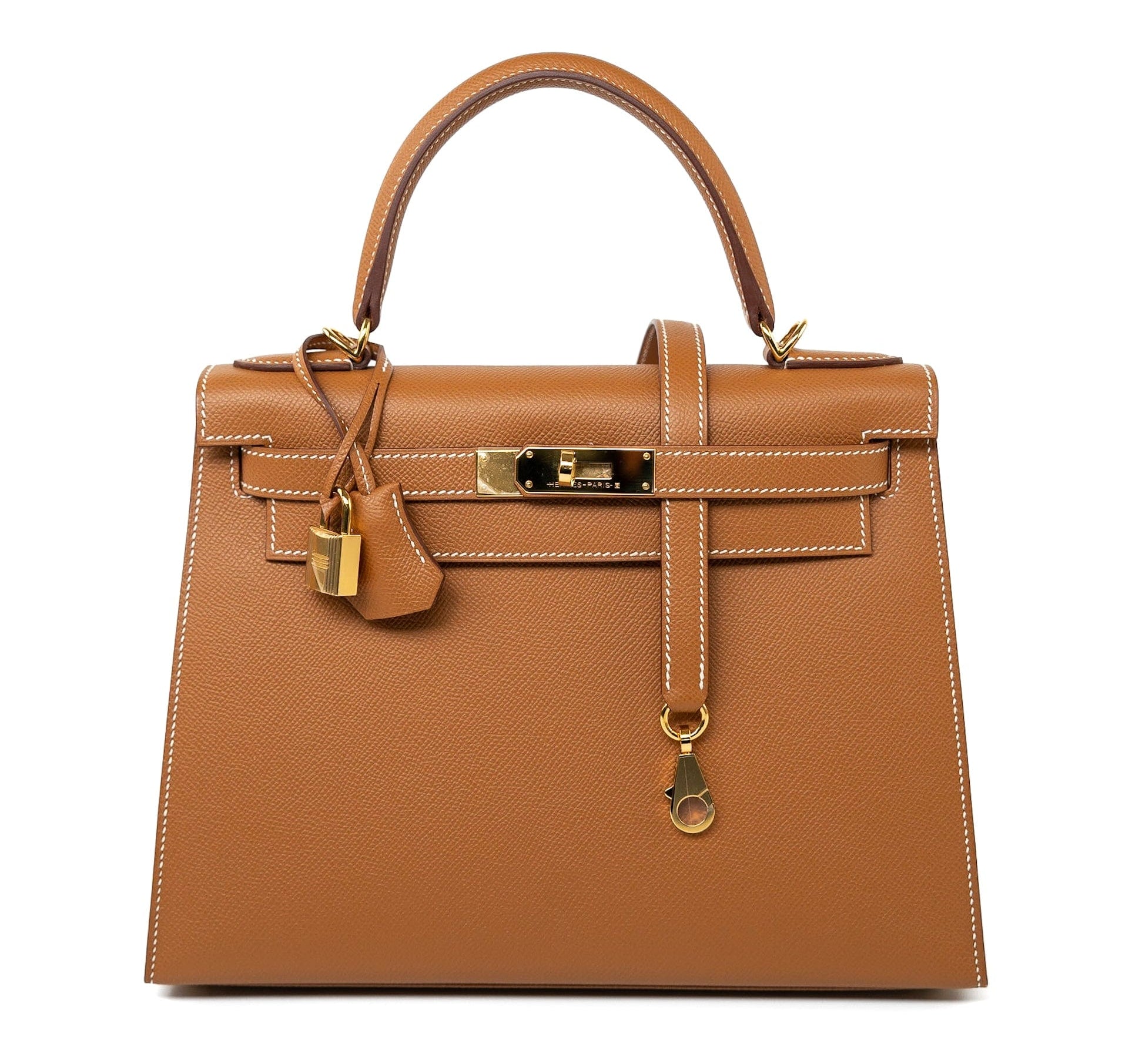 Hermes Handbag Hermes Kelly Sellier 28 Veau Epsom Leather Gold with Gold Plated Hardware 2022 Z - Redeluxe