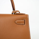 Hermes Handbag Hermes Kelly Sellier 28 Veau Epsom Leather Gold with Gold Plated Hardware 2022 Z - Redeluxe