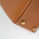 Hermes Handbag Hermes Kelly Sellier 28 Veau Epsom Leather Gold with Gold Plated Hardware 2022 Z - Redeluxe