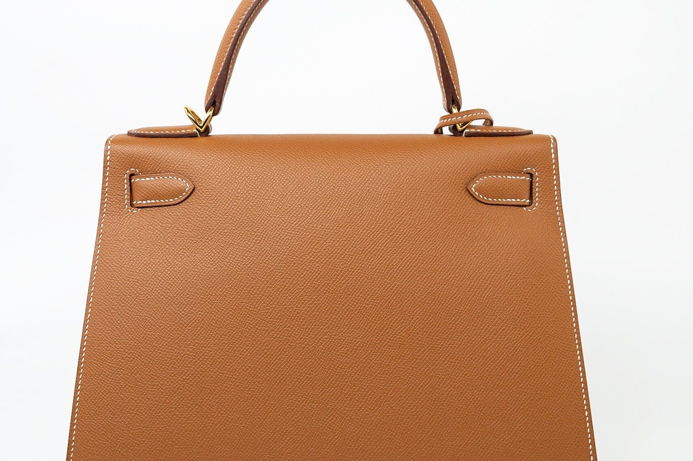 Hermes Handbag Hermes Kelly Sellier 28 Veau Epsom Leather Gold with Gold Plated Hardware 2022 Z - Redeluxe