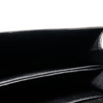 Hermes Handbag Hermès  Mini Roulis Black Ostrich Leather Gold Hardware - Redeluxe