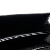 Hermes Handbag Hermès  Mini Roulis Black Ostrich Leather Gold Hardware - Redeluxe