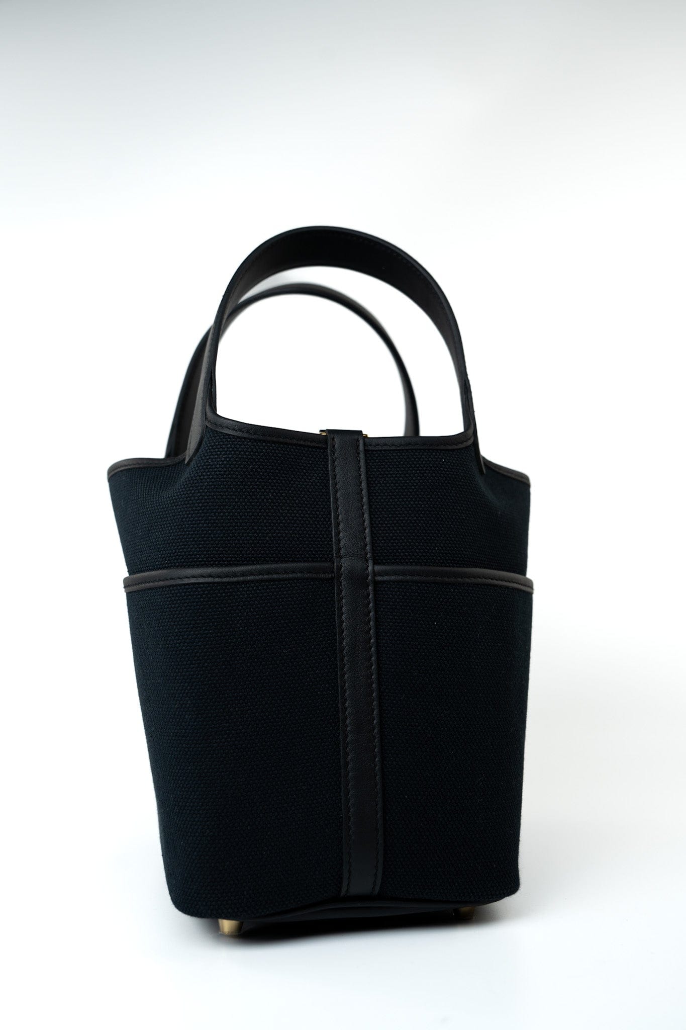 Hermès Picotin Cargo 18 Black Swift and Toile Canvas Gold Hardware