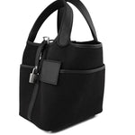 Hermes Handbag Hermès Picotin Cargo 18 Black Swift and Toile Canvas Palladium Hardware - Redeluxe