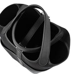 Hermes Handbag Hermès Picotin Cargo 18 Black Swift and Toile Canvas Palladium Hardware - Redeluxe