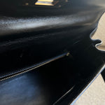 Hermes Handbag Hermes Vintage Kelly 28 Box Calfskin Black Gold Metal Fittings - Redeluxe