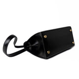 Hermes Handbag Hermes Vintage Mini Kelly Black Box Calfskin Leather Shoulder Bag - Redeluxe