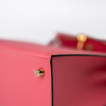 Hermes Handbag Kelly 25 Rose Azalée Veau Epsom Gold Plated C Stamp - Redeluxe
