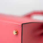 Hermes Handbag Kelly 25 Rose Azalée Veau Epsom Gold Plated C Stamp - Redeluxe