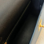 Hermes Handbag Kelly 25 Veau Madame Leather Shiny Niloticus Crocodile Skin Gold Plated - Redeluxe