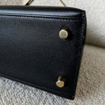 Hermes Handbag Kelly 25 Veau Madame Leather Shiny Niloticus Crocodile Skin Gold Plated - Redeluxe