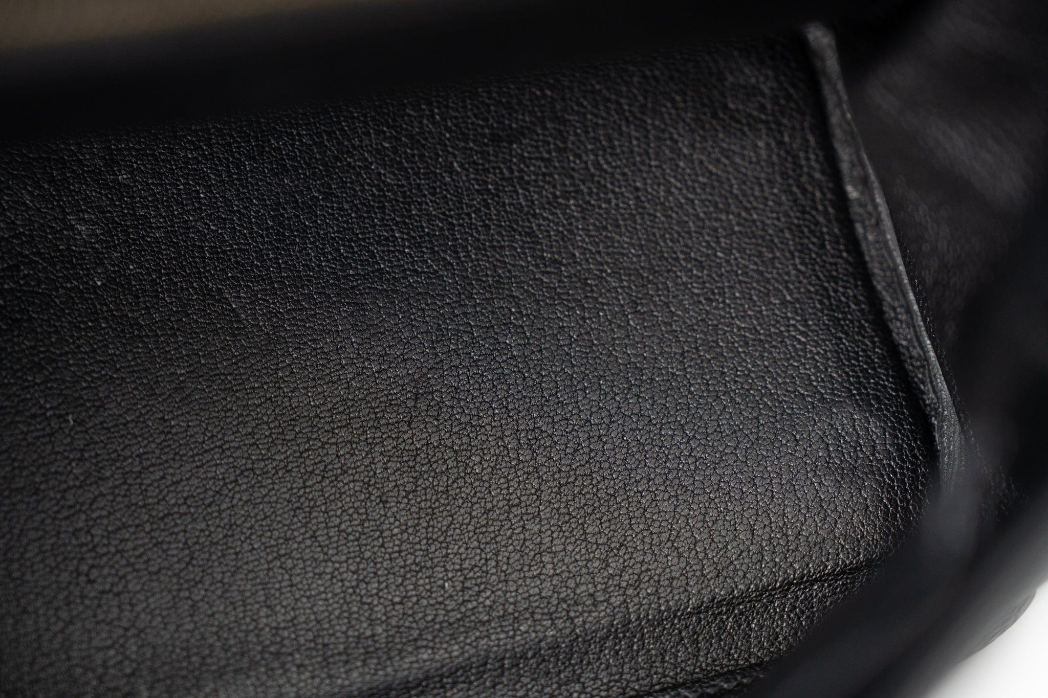 Hermes Handbag Kelly 28 Black Veau Togo Leather Gold Plated C Stamp - Redeluxe
