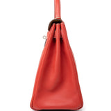 Hermes Handbag Kelly 28 Rose Jaipur Veau Epsom Leather Permabrass Hardware P Stamp - Redeluxe
