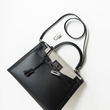 Hermes Handbag Kelly 32 Veau Swift Leather Toile Berline Palladium Plated Hardware 2019 D - Redeluxe