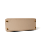 Hermes Handbag Kelly / Beige Kelly 25 Beige Box Calfskin Leather Gold Plated Hardware E Square Stamp - Redeluxe