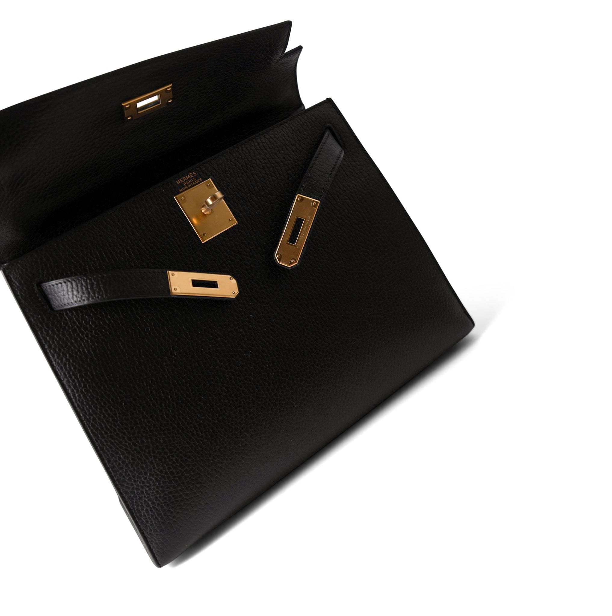 Kelly Sellier 28 Black Ardennes Gold Plated A Square Stamp Kelly Sellier 28 Black Ardennes Gold Plated A Square Stamp