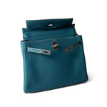 Hermes Handbag Kelly / Blue Hermes Kelly 25 Blue Jean Veau Togo Leather Palladium Plated Y Stamp - Redeluxe