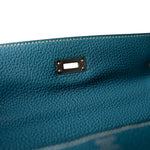 Hermes Handbag Kelly / Blue Hermes Kelly 25 Blue Jean Veau Togo Leather Palladium Plated Y Stamp - Redeluxe