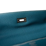 Hermes Handbag Kelly / Blue Hermes Kelly 25 Blue Jean Veau Togo Leather Palladium Plated Y Stamp - Redeluxe