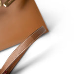 Hermes Handbag Kelly / Brown Kelly Sellier 28 Gold Natural Chamonix Plated A Square Stamp - Redeluxe