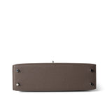 Hermes Handbag Kelly / Grey Hermes Kelly Mini II Etain (greige) Veau Epsom Leather Palladium plated Y Stamp - Redeluxe