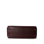 Hermes Handbag Kelly / Red Kelly 25 Retourne Rouge H Chèvre Palladium Plated I Square Stamp - Redeluxe
