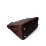 Hermes Handbag Kelly / Red Kelly 25 Retourne Rouge H Chèvre Palladium Plated I Square Stamp - Redeluxe