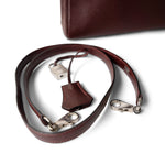 Hermes Handbag Kelly / Red Kelly 25 Retourne Rouge H Chèvre Palladium Plated I Square Stamp - Redeluxe