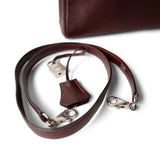 Hermes Handbag Kelly / Red Kelly 25 Retourne Rouge H Chèvre Palladium Plated I Square Stamp - Redeluxe