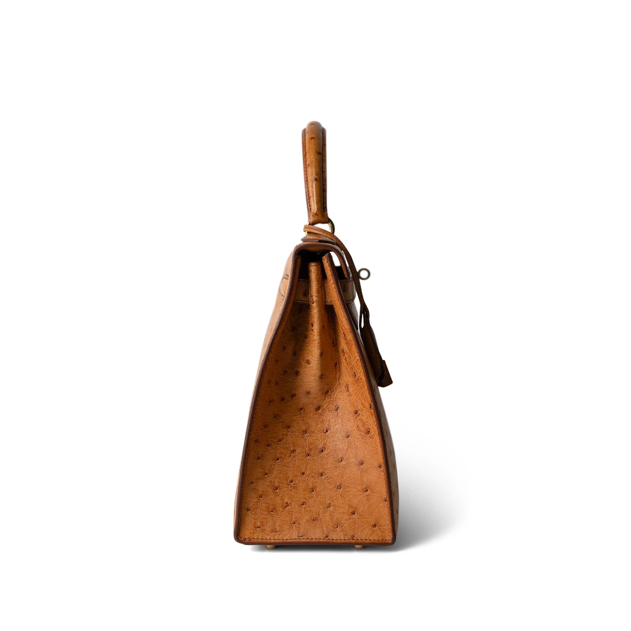 Kelly Sellier 28 Natural Ostrich Gold Plated (X) Stamp – REDELUXE